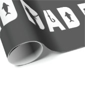 魚釣りパパメンズファーザーデイギフト最高のパパエバー ラッピングペーパー (ロールコーナー)