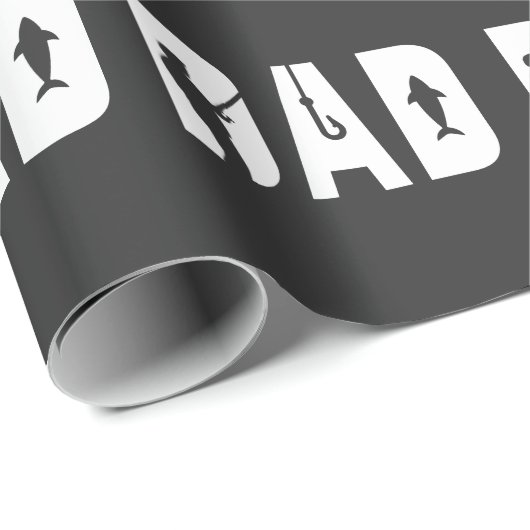 魚釣りパパメンズファーザーデイギフト最高のパパエバー ラッピングペーパー (ロールコーナー)