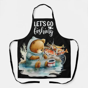 魚釣りパパリール素晴らしパパ父 エプロン