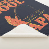 魚釣りパパレトロタイポグラフィリールパクールパ シェルパブランケット (3/4)