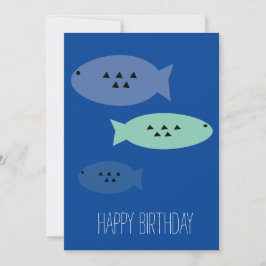 魚釣りパパ父誕生日 カード