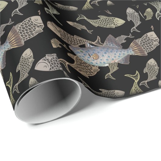魚釣りパパ ラッピングペーパー (ロールコーナー)