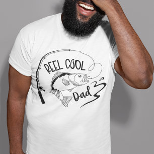 魚釣りパパ リールクールパパ 父の日 Tシャツ