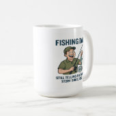 魚釣りパパ- 1992年以来の物語 コーヒーマグカップ (正面右)