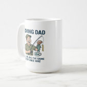 魚釣りパパ- 1992年以来の物語 コーヒーマグカップ (正面左)