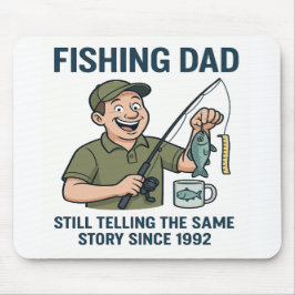 魚釣りパパ- 1992年以来の物語 マウスパッド