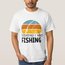 魚釣りパパ | WISH Iは魚釣り |父の日 Tシャツ