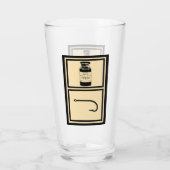 魚釣りパブグラス、ビール、彼への贈り物、漁師 タンブラーグラス (裏面)