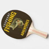 魚釣りパーソナライズされたアドベンチャーズバスフィッシュアングラー  卓球ラケット (横)