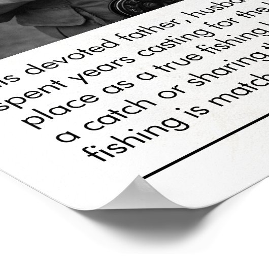 魚釣りパーソナライズされたギフト、魚釣り新聞 ポスター (角)