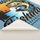 魚釣りパーソナライズされたトーナメントフィッシュアングラートマス シェルパブランケット (3/4)