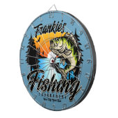 魚釣りパーソナライズされたトーナメントフィッシュアングラートマス ダーツボード (正面右)