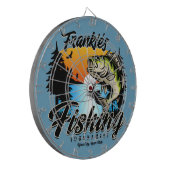 魚釣りパーソナライズされたトーナメントフィッシュアングラートマス ダーツボード (正面左)