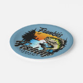 魚釣りパーソナライズされたトーナメントフィッシュアングラートマス ペーパープレート (アングル)