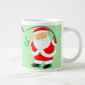 魚釣りパーソナライズされたホリデーギフト ジャンボコーヒーマグカップ (右)