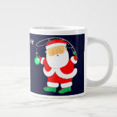 魚釣りパーソナライズされたホリデーギフト ジャンボコーヒーマグカップ (右)