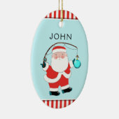 魚釣りパーソナライズされた保存セラミックオーナメント セラミックオーナメント (右)