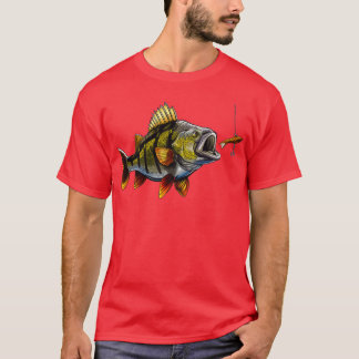魚釣りパーチ Tシャツ