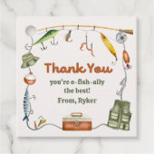 魚釣りパーティーの好意ラベル フェイバータグ (正面)