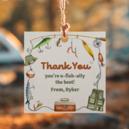 魚釣りパーティーの好意ラベル フェイバータグ