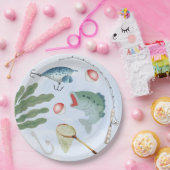 魚釣りパーティープレート ペーパープレート (パーティー)