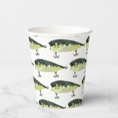 魚釣りパーティー紙カップ 紙コップ (裏面)