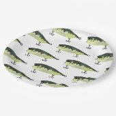 魚釣りパーティー紙プレート ペーパープレート (アングル)