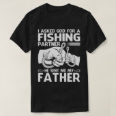 魚釣りパートナー私の父を送った Tシャツ (デザイン正面)