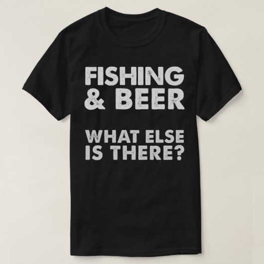 魚釣りビおもしろいールブーズスローガン Tシャツ (デザイン正面)