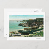 魚釣りビレッジの中国のビュー ポストカード (正面/裏面)