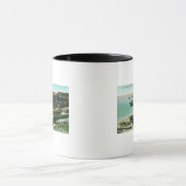 魚釣りビレッジの中国のビュー マグカップ (中央)