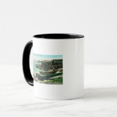 魚釣りビレッジの中国のビュー マグカップ (正面左)