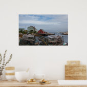 魚釣りビレッジトラップ ポスター (キッチン)