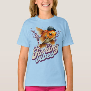 魚釣りビーズキッズ Tシャツ