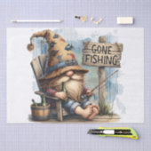 魚釣りビール飲料格言 薄葉紙 (クラフト)