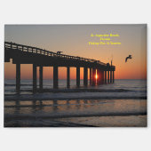 魚釣りピアアットサンライズ マグネット (正面)