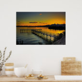 魚釣りピアメッシーベイサウス ポスター (キッチン)