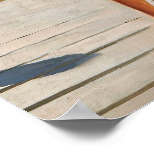 魚釣りピン留め ポスター (角)