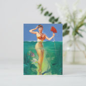 魚釣りピン留め ポストカード (スタンド正面)