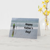 魚釣りフィッシャーパパ父の日札 カード (黄色い花)