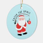 魚釣りフィッシャーマンクリスマスコレクション セラミックオーナメント (左)