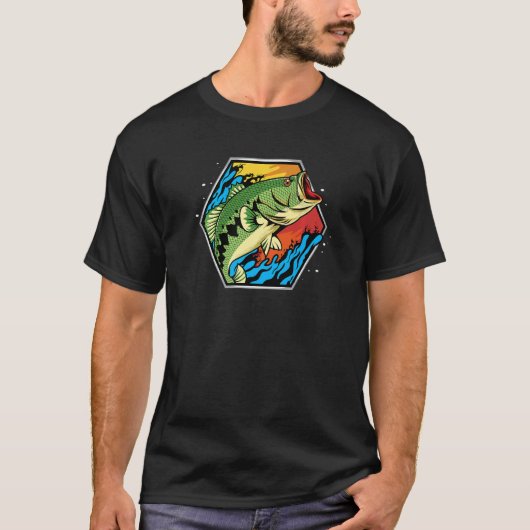 魚釣りフィッシャーマンフィッシャーマン Tシャツ (正面)