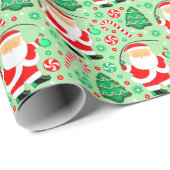 魚釣りフィッシャーマンホリデーギフト ラッピングペーパー (ロールコーナー)