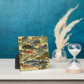 魚釣りフィッシャーマン深いシー魚釣りエキゾチック フォトプラーク (インサイチュ)