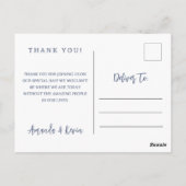 魚釣りフック写真はがき結婚のサンキューユー ポストカード (裏面)