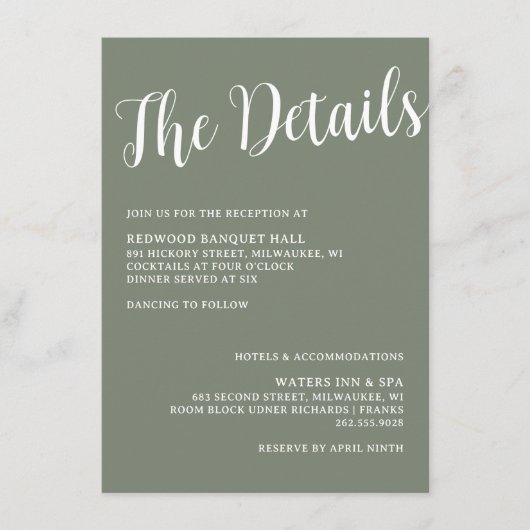 魚釣りフック結婚のリングや輪詳細エンクロージャカード エンクロージャーカード (正面)