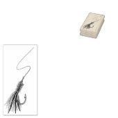 魚釣りフライアックラバースタンプ ラバースタンプ (押印)