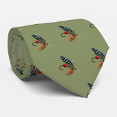魚釣りフライ淡水漁師ネックタイ ネクタイ (ロール)