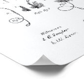 魚釣りフライ1892パテントアート – ホワイト紙 ポスター (角)