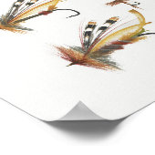 魚釣りフライ#1ポスター ポスター (角)